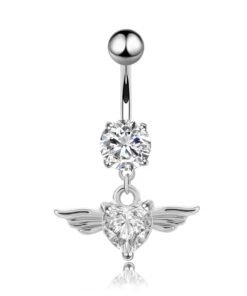 Angel Wing Belly Button Ring