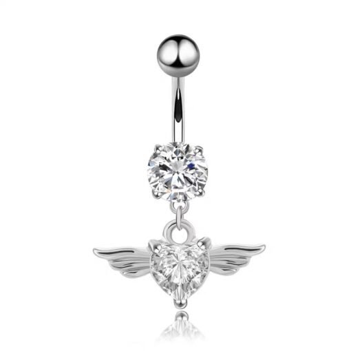 Angel Wing Belly Button Ring