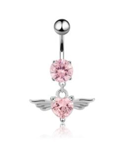 Angel Wing Belly Button Ring