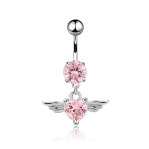 Angel Wing Belly Button Ring