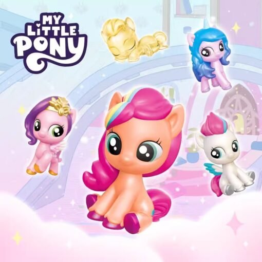 Unbox the mystery and excitement with six different My Little Pony figures, each meticulously crafted to capture the essence of their personalities.