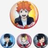 Official Haikyuu!! Blind Box Badge, featuring 4 romdomTobioka Kageyama Can Badges