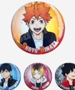 Official Haikyuu!! Blind Box Badge, featuring 4 romdomTobioka Kageyama Can Badges